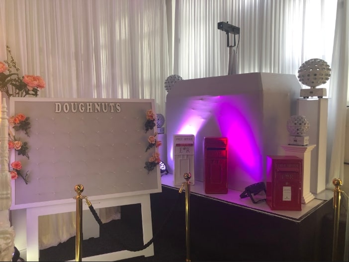 Replica Post Box Disco Lights Norwich Showroom